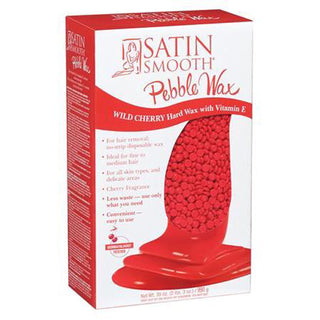Satin Smooth Wild Cherry Pebble Wax with Vitamin E 35 Ounce #SSWBCHG