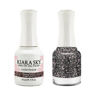 Kiara Sky Gel Nail Polish Duo - 459 Glitter Multi Colors - Polka Dots