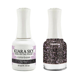 Kiara Sky Gel Nail Polish Duo - 460 Glitter Multi Colors - Melt Away