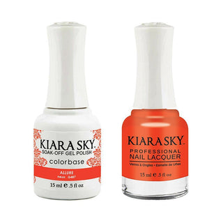 Kiara Sky Gel Nail Polish Duo - 487 Red Colors - Allure
