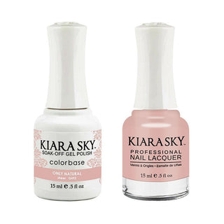 Kiara Sky Gel Nail Polish Duo - 492 Beige Neutral Colors - Only Natural