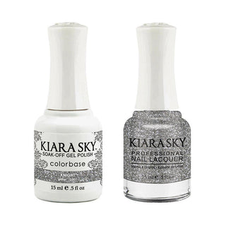 Kiara Sky Gel Nail Polish Duo - 501 Glitter Multi Colors - Knight