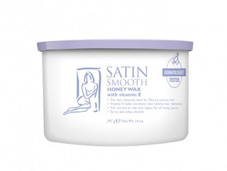 Satin Smooth Soft Wax Honey with Vitamin E Wax 14 oz #814141