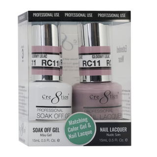 Cre8tion Soak Off Gel Matching Pair Rustic Collection 0.5oz RC11