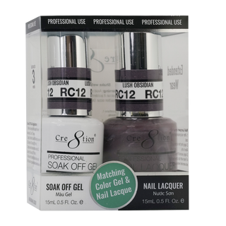 Cre8tion Soak Off Gel Matching Pair Rustic Collection 0.5oz RC12