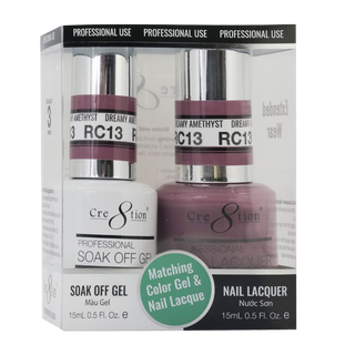 Cre8tion Soak Off Gel Matching Pair Rustic Collection 0.5oz RC13