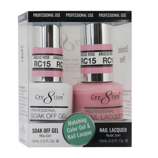 Cre8tion Soak Off Gel Matching Pair Rustic Collection 0.5oz RC15