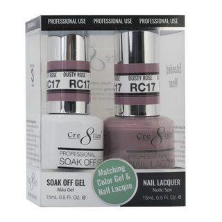 Cre8tion Soak Off Gel Matching Pair Rustic Collection 0.5oz RC17
