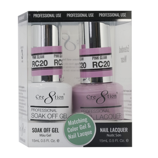 Cre8tion Soak Off Gel Matching Pair Rustic Collection 0.5oz RC20