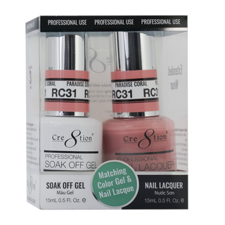 Cre8tion Soak Off Gel Matching Pair Rustic Collection 0.5oz RC31