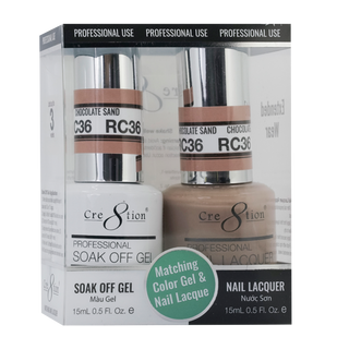Cre8tion Soak Off Gel Matching Pair Rustic Collection 0.5oz RC36