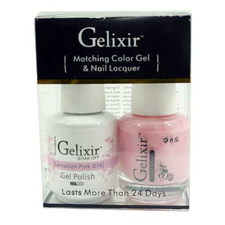 GELIXIR - Gel Nail Polish Matching Duo - 016 Carnation Pink