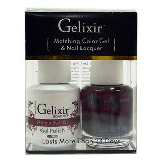 GELIXIR - Gel Nail Polish Matching Duo - 048 Burgundy
