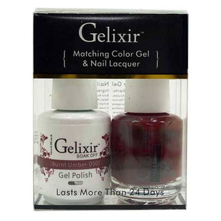 GELIXIR - Gel Nail Polish Matching Duo - 050 Burnt Umber