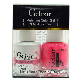 GELIXIR - Gel Nail Polish Matching Duo - 057 Radical Red