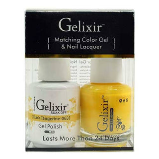 GELIXIR - Gel Nail Polish Matching Duo - 063 Dark Tangerine