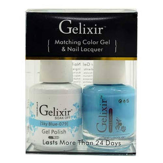 GELIXIR - Gel Nail Polish Matching Duo - 079 Sky Blue