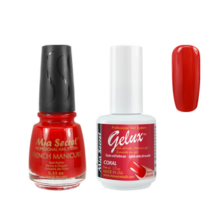 Mia Secret - The Match (Gelux and French Manicure Combo) Coral