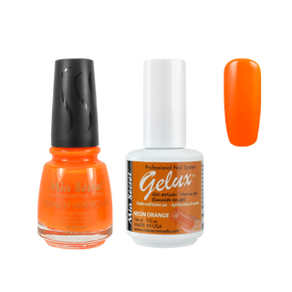 Mia Secret - The Match (Gelux and French Manicure Combo) Neon Orange