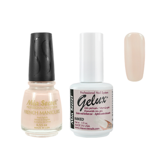 Mia Secret - The Match (Gelux and French Manicure Combo) Naked