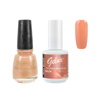 Mia Secret - The Match (Gelux and French Manicure Combo) Melon