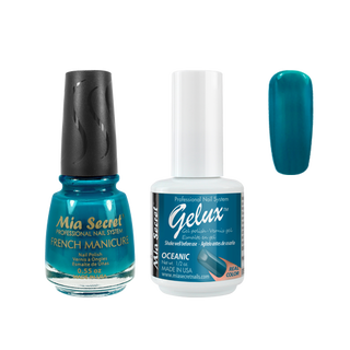 Mia Secret - The Match (Gelux and French Manicure Combo) Oceanic