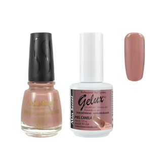 Mia Secret - The Match (Gelux and French Manicure Combo) Piel Canela