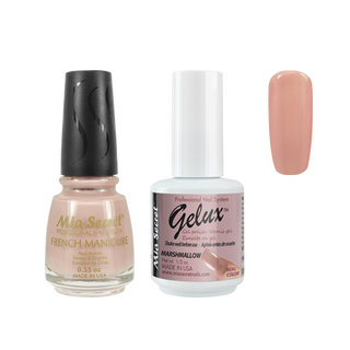 Mia Secret - The Match (Gelux and French Manicure Combo) Marshmallow
