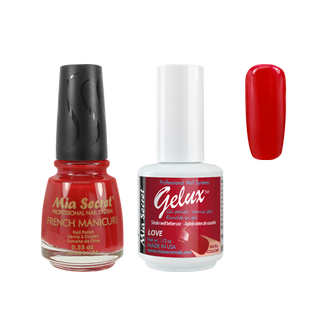 Mia Secret - The Match (Gelux and French Manicure Combo) Love