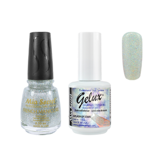 Mia Secret - The Match (Gelux and French Manicure Combo) Splash of Stars