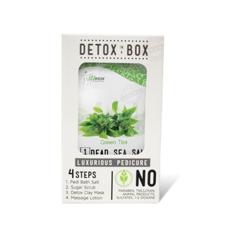 SpaRedi Detox In A Box, Pedicure 4 Steps, Green Tea OK0325MD