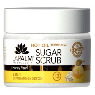 La Palm Hot Oil Sugar Scrub Honey Pearl 12 Oz.