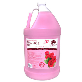 Lapalm Massage Oil Gallon, Rose Aroma