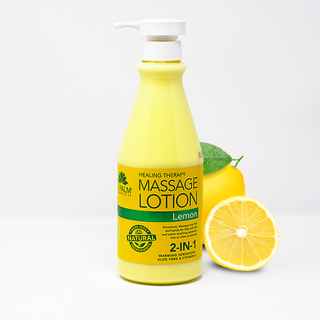 LaPalm Healing Therapy Massage Lotion | Lemon 24oz