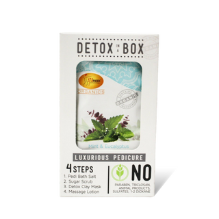 SpaRedi Detox In A Box, Pedicure 4 Steps, Mint & Eucalyptus OK0325MD