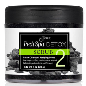 Gena - Pedi Spa Detox Black Charcoal Purifying Scrub 432g