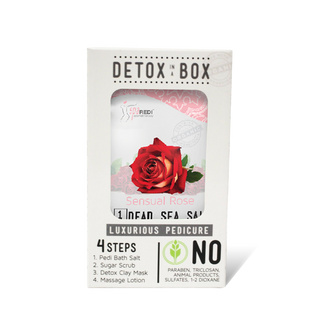 SpaRedi Detox In A Box, Pedicure 4 Steps, Roses OK0325MD