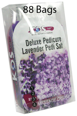 Deluxe Pedicure Kit - Lavender - 4 In 1 - 88 Bags