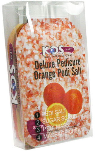 Deluxe Pedicure Kit - Orange - 4 In 1