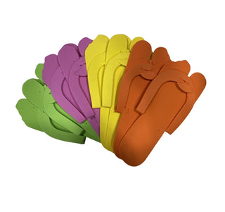 Pedicure Slippers -Multi Color Caro - 300 Pairs,cs