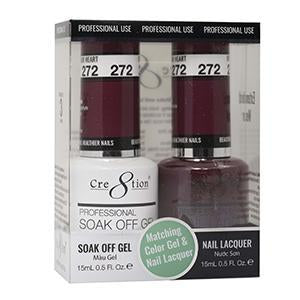 Cre8tion Soak Off Gel Matching Pair 0.5oz 272 OPEN YOUR HEART