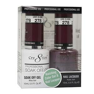 Cre8tion Soak Off Gel Matching Pair 0.5oz 278 LOVE IS KIND
