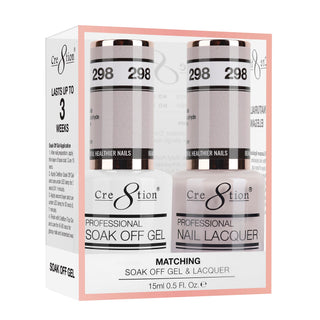 Cre8tion Soak Off Gel Matching Pair 0.5oz 298