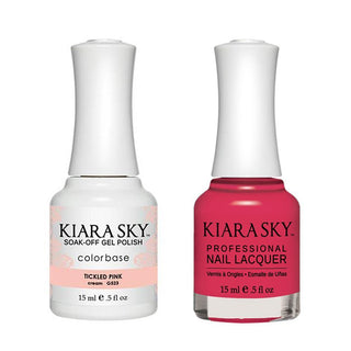 Kiara Sky Gel Nail Polish Duo - 553 Pink Colors - Fanciful Muse