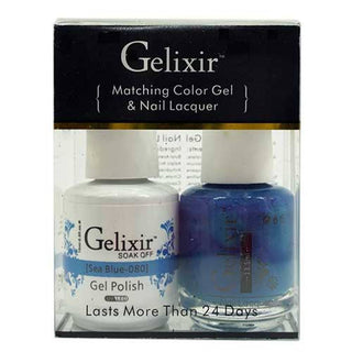 GELIXIR - Gel Nail Polish Matching Duo - 080 Sea Blue