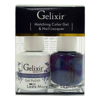 GELIXIR - Gel Nail Polish Matching Duo - 087 Oxford Blue