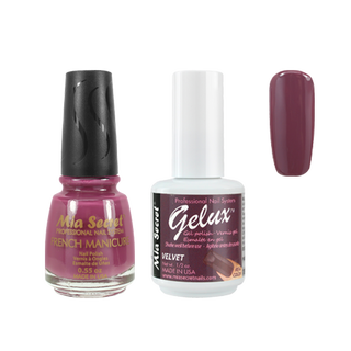 Mia Secret - The Match (Gelux and French Manicure Combo) Velvet