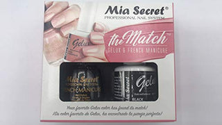 Mia Secret - The Match (Gelux and French Manicure Combo) Black