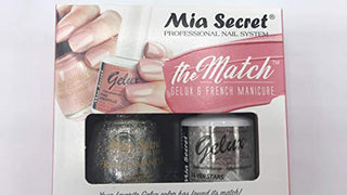 Mia Secret - The Match (Gelux and French Manicure Combo) Silver Stars