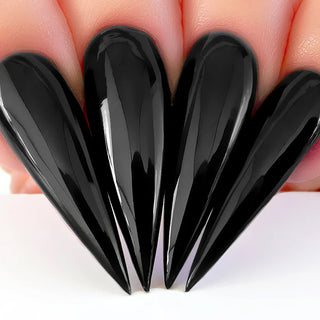 Kiara Sky Gel Nail Polish Duo - 435 Black Colors - Black To Black
